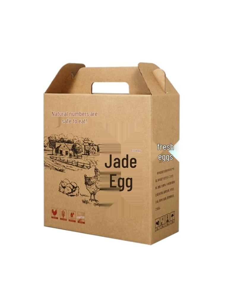 Custom Egg Cardboard Gift Box - Holds 30, 60, or 100 Eggs - Festive Packaging for Holidays
