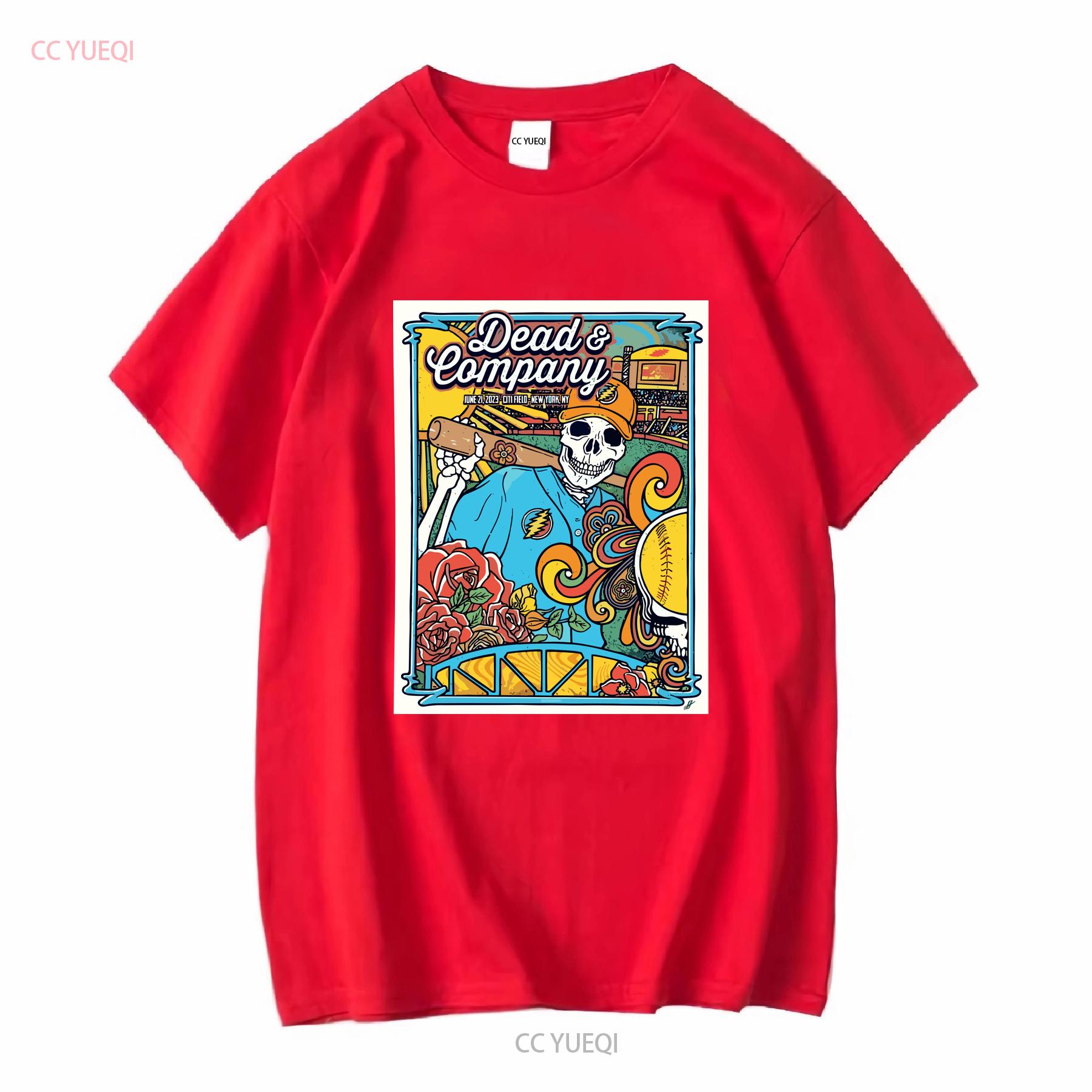 Dead Company Citi Field New York Poster 2023 T shirt long or short sleeves vintage Washed graphic Stretched Breathable S