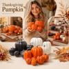 7pcs Foam Pumpkin Decorations for Fall Thanksgiving Halloween Party Decor