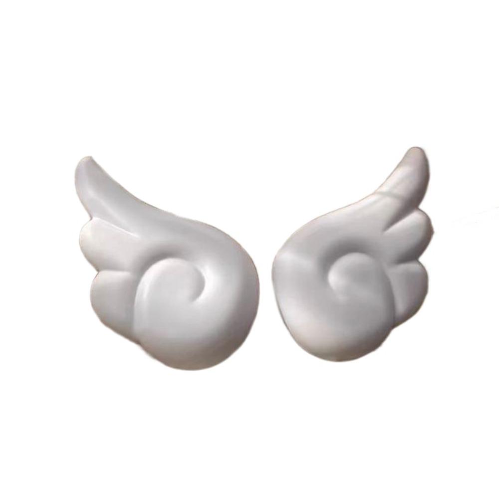 

Прекрасные Крылья Ангела Шармы для Обуви с Отверстиями Украшения Креативный Мультяшный Подарок для Девочки Пряжка для Обуви DIY 3D Аксессуары для Обуви с Отверстиями белый