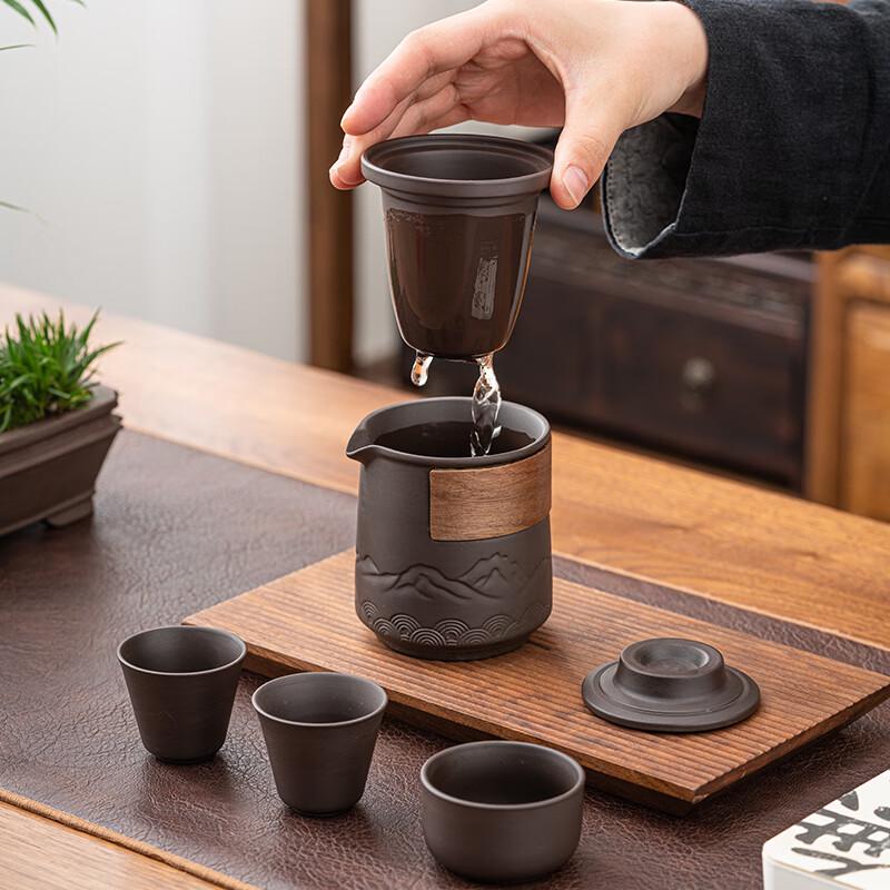 Qianli Jiangshan Purple Clay Tea Set