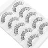 5 Pairs Natural Look Wispy Fluffy Eyelash Extension Clear Band False Eyelashes Russian Strip Lashes