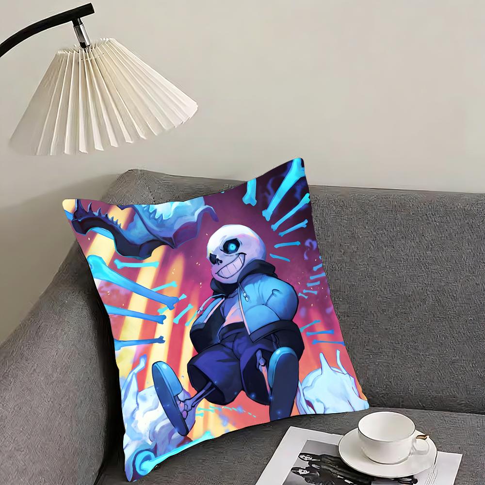 U-Undertale Game Cushion Cover Pillowcase Ultra Soft Skin Friendly Fabric Cloud Like Comfort & Concealed Zipper