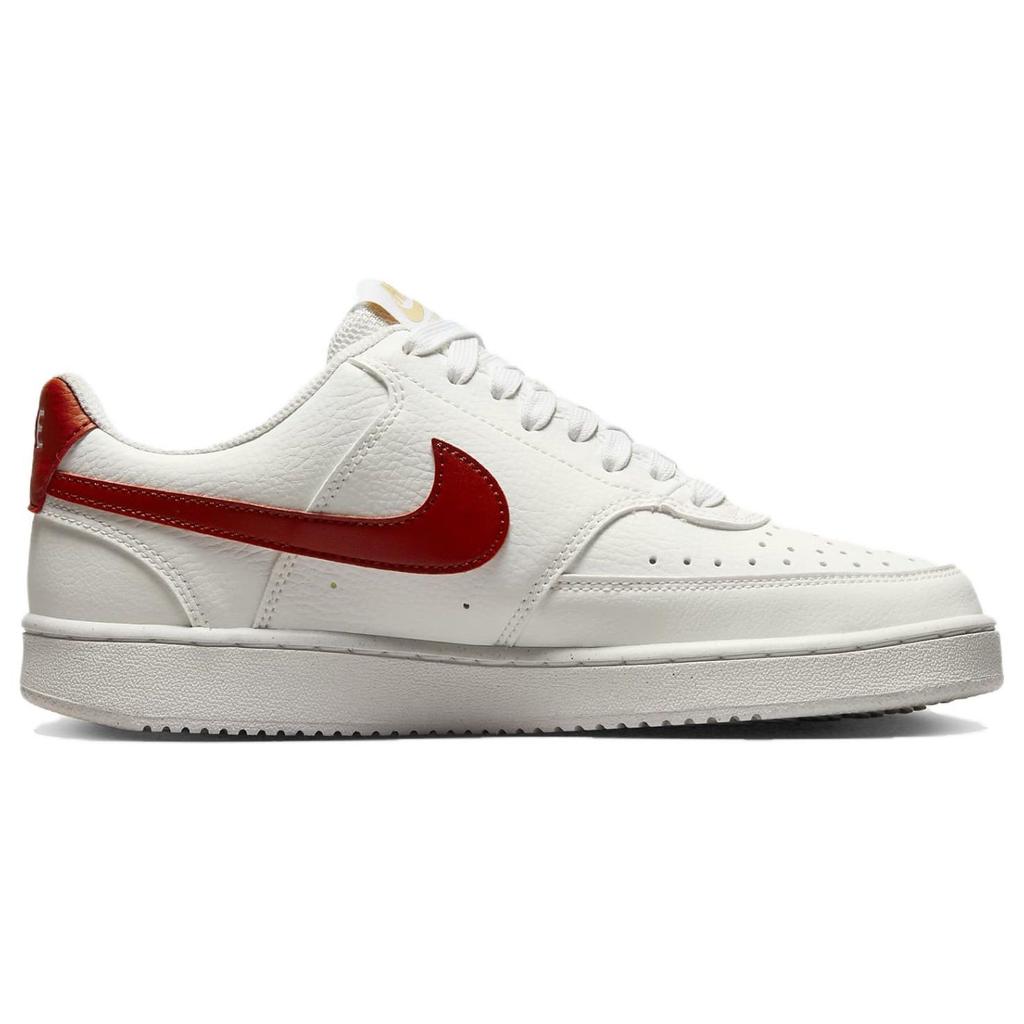 Nike Court Vision Low Comfortable Skate Shoes Women Sneakers White Red DH3158-104