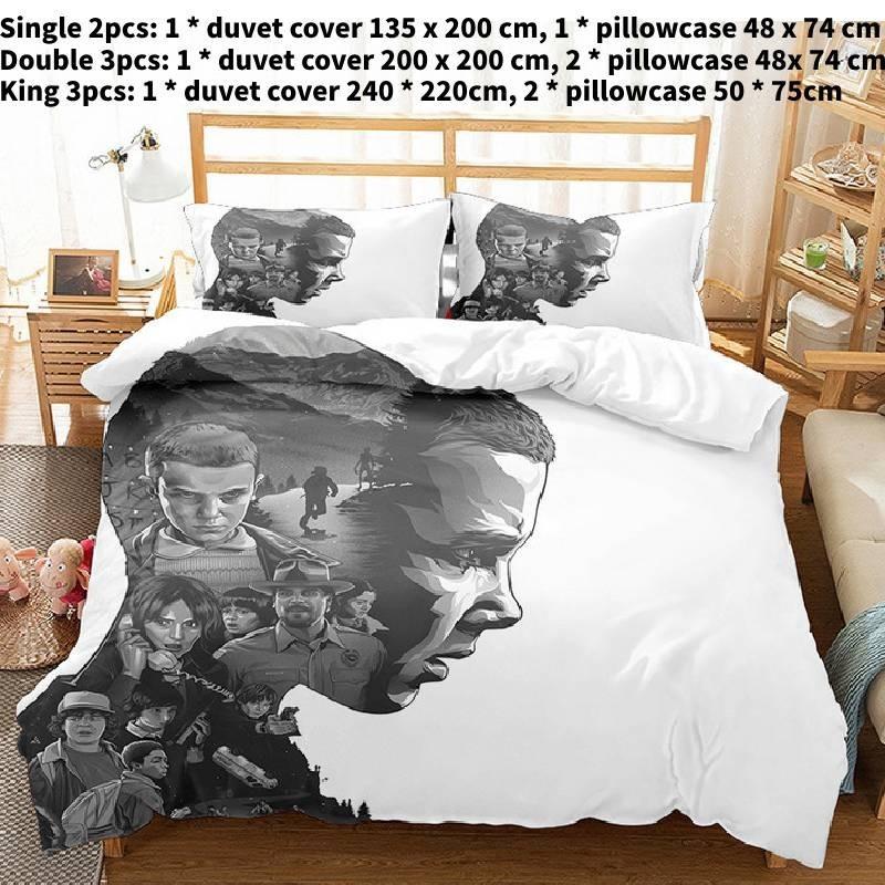 

Печать Односпальный Двуспальный Кинг Пододеяльник Домашний текстиль Single