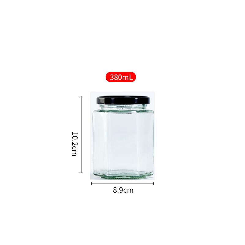 ZISIZ Transparent Glass Storage Jars Set