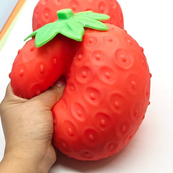 Hračka na zmáčknutí okurky pro úlevu od stresu, Senzorická hračka okurka pro snížení úzkosti, Dekompresní simulovaná mrkev jahoda mačkací fidget hračka