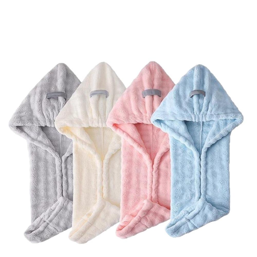Thickened Hair Drying Cap Quick-drying Shower Cap Wiping Hair Towel  For Women with Long Hair