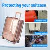 Transparent PVC Luggage Cover, Scratch-resistant And Durable. Suitable for Dust Protection  Reinforced Edge Design