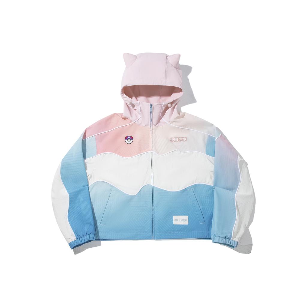 Li Ning Pokémon Collaboration Water-Resistant Loose Sports Jacket Women Jacket AFDVG90-2