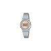 Casio Classic LA700WE-4AJF Women's Watch Silver Pink Stainless Steel Analog Timepiece