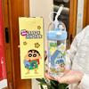 Crayon Shin Chan Tritan Kids Drinking Cup With Straw For Outdoor Travel And Gift