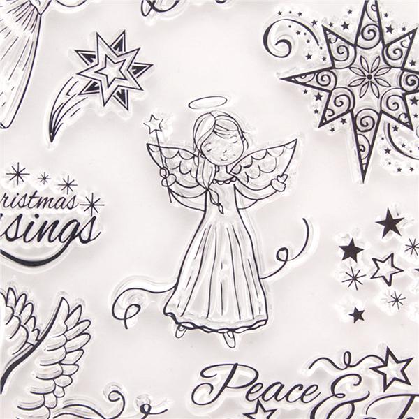 Buy 1pc Clear Stamp Christmas Cling Stamp Scrapbooking Seals for Craft ...