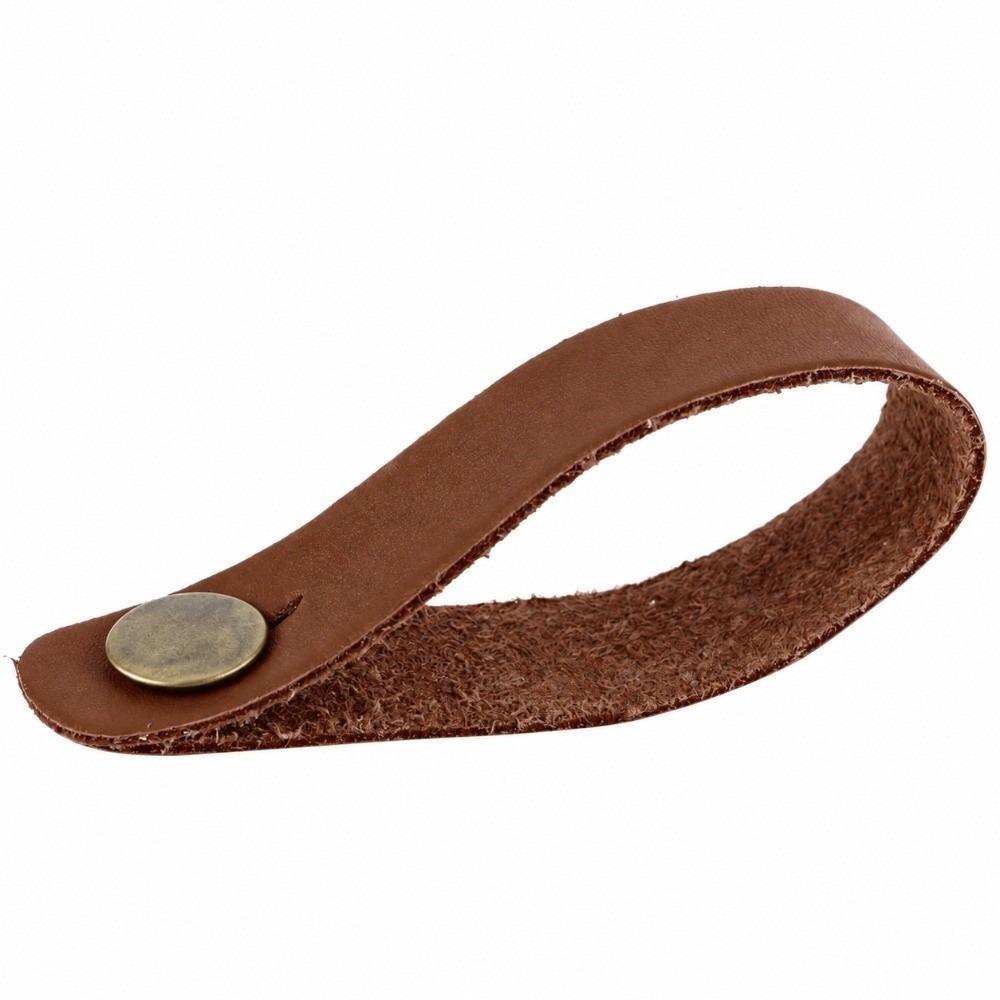 Brown Color Guitar Neck Strap Artificial Leather Material Guitar Strap Lock  For Guitars