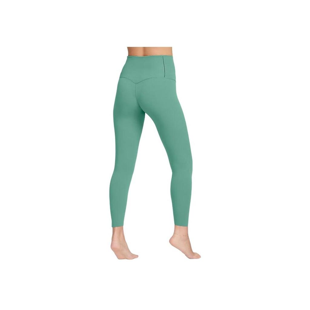 Nike Logo Training Tight Solid Color Sports Long Pants Women Bottoms Green DQ6016-362