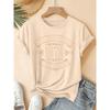 2026New SpringSummer Women's Round Neck 1974 Vintage Legendary Birthday Print Short Sleeve T Shirt Vintage Distressed Casual Top Soft Knit