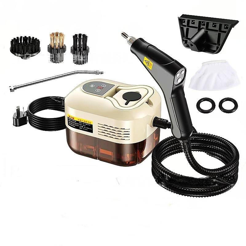 

1.2 л Цифровой Паровой Очиститель Высокого Давления и Высокой Температуры 1500 Вт Бытовая Многофункциональная Машина для Чистки Тканей бежевый