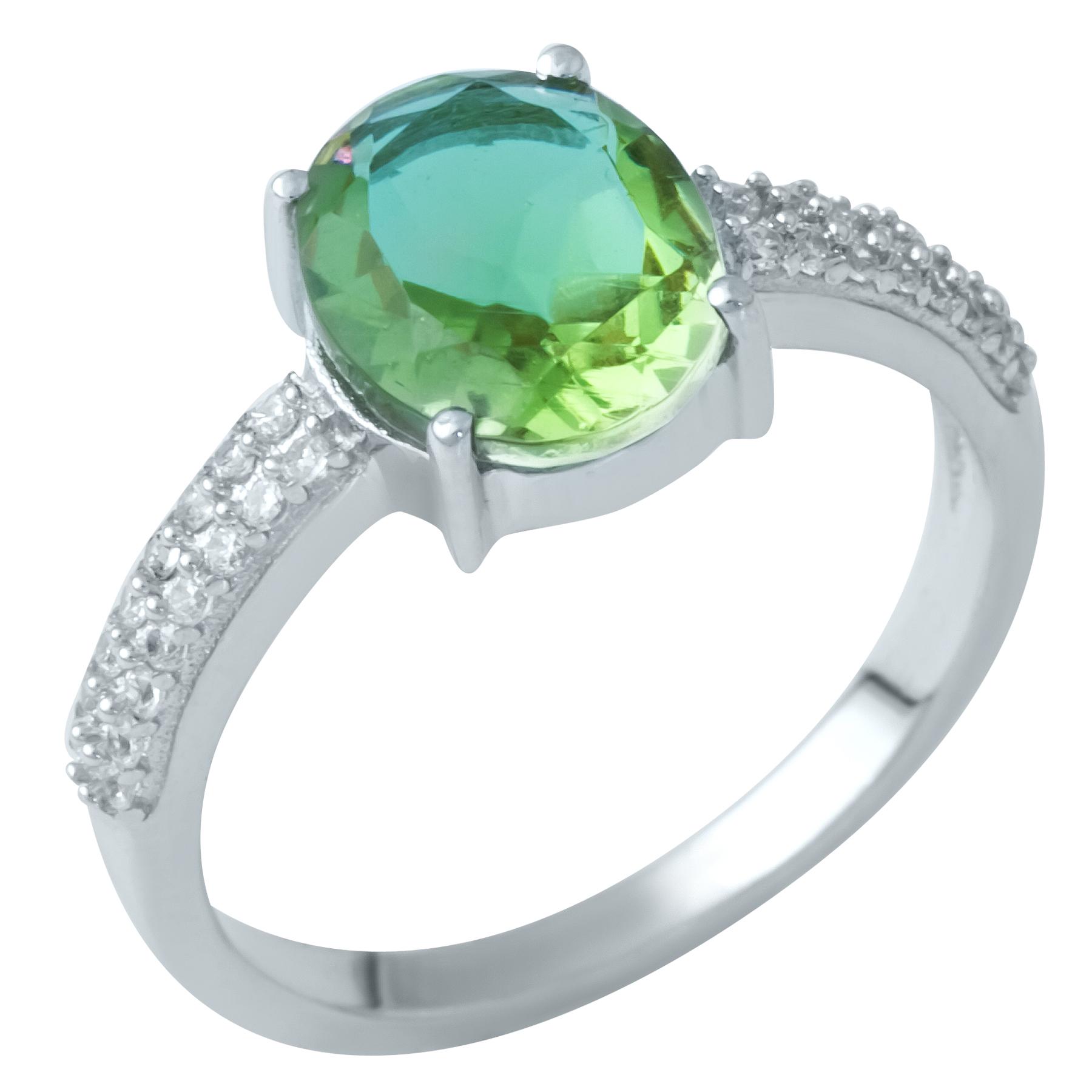 

Срібна каблучка з Султаніт султанітом 3.067ct (1937679) 17 різнокольорові кольору