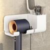 Wall Mounted Hair Dryer Holder For Bathroom Shelf Dryer Stand Bathroom Organizer