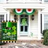 Happy St Patricks Day Garden Ag 12x18 Inch Burlap Double Sided, Lawn Buffal... EEJ UUN