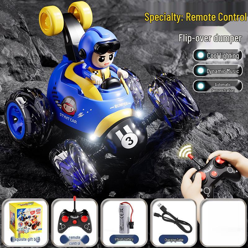 

Children s Off-Road Remote Control Stunt Car with Flipping Action - Electric Toy Racing Car, Ideal Birthday Gift