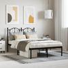 VidaXL Metal Bed Frame with Black Headboard 120x190 Cm 353436