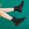 Short boots for women 2026 new autumn and winter flat single boots  cowhide women's casual retro short boots