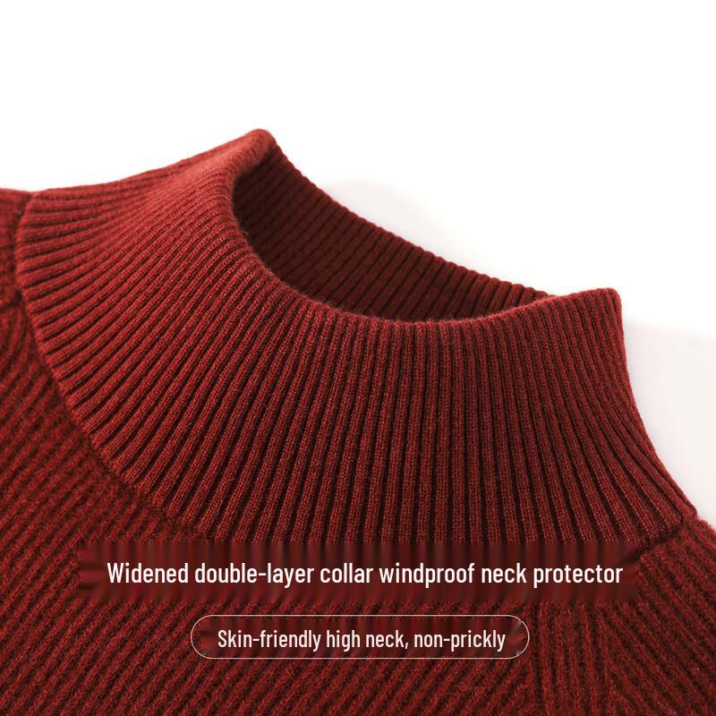 Antonio Men's Cashmere Blend Heavy Mock Neck Sweater