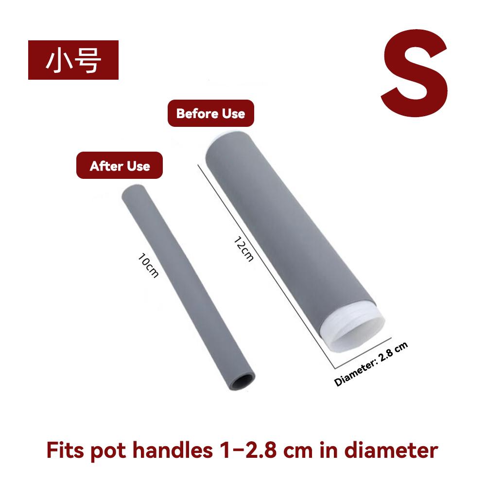 

New Anti-scalding Pot Handle Heat Resistant Cover New Frying Pan Protector Hot Handle Holder Sleeve Rubber Pan Handle Sleeve