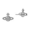 VIVIENNE WESTWOOD Farah Earrings Saturn Brass Studs Silver Women Earrings 6201001502P019P019