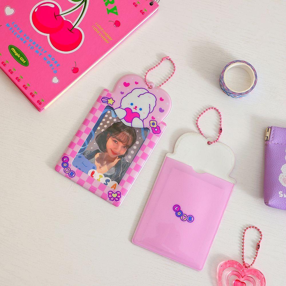 With Chain Kpop Card Binder Kpop Photocards Holder 3 Inch Photo Album Idol Photo Card Sleeves