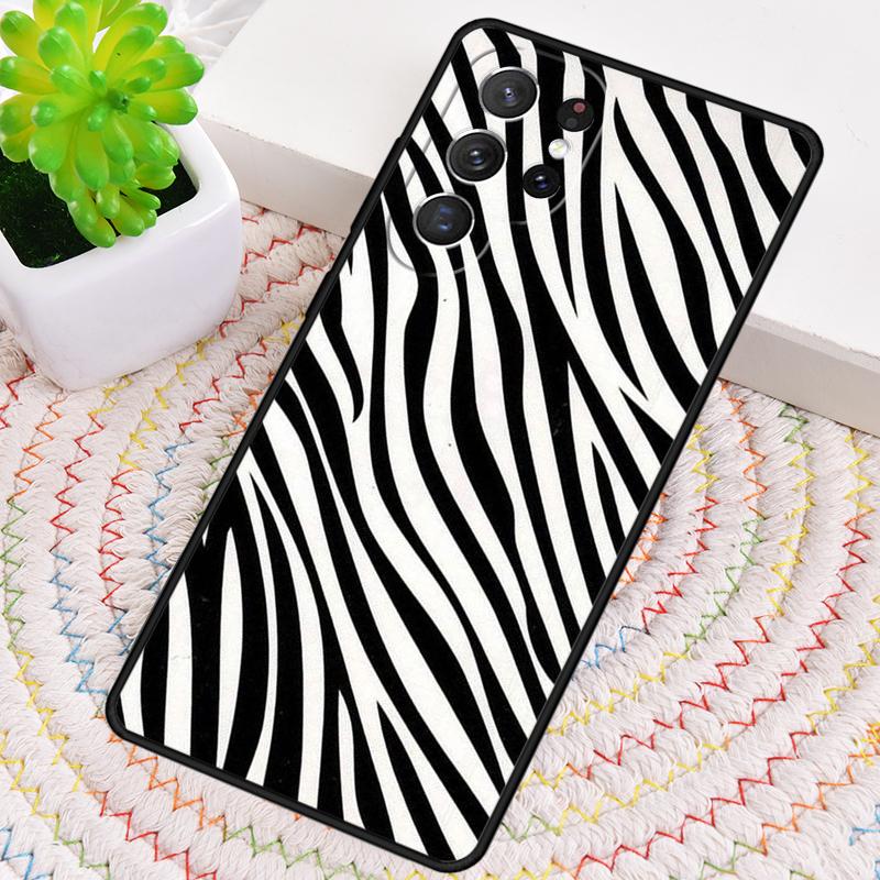 Zebra Pattern Animal TPU Phone Case For Samsung Galaxy note 10 pro S26 S25 S24 S23 S22 Ultra Plus S21 FE S20 Shockproof Cover