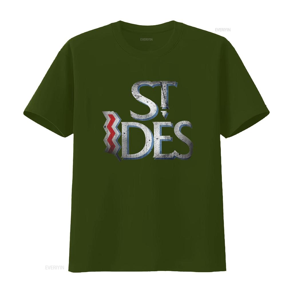 St Ides Malt Liquor T Shirt for Men Stylish Black Design with Bold Typography vintage Washed Top For Everyday Wear graphic