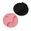 Silicone Body Scrubber Round Bath Brush Multifunctional Silicone Shower Brush Black Pink