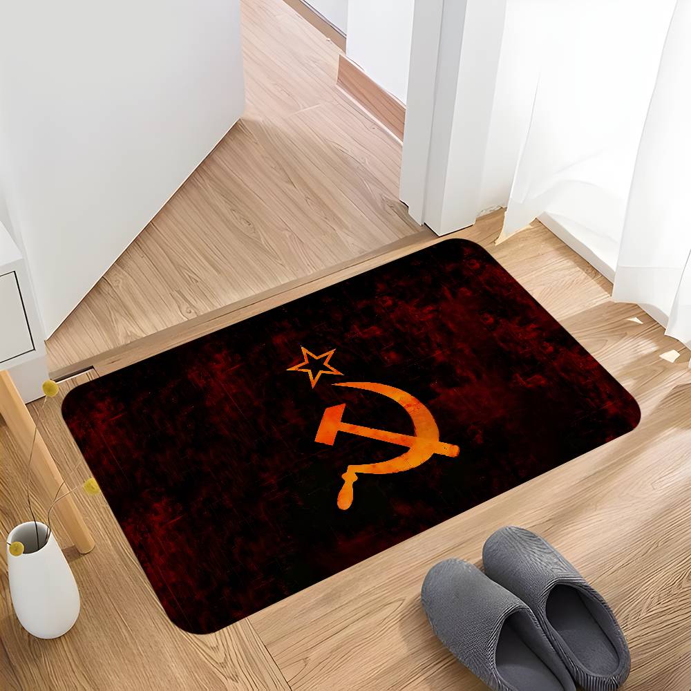 CCCP USSR Soviet Hallway Carpet Non-Slip Laundry Room Mat Laundry Decor Balcony Child Living Room Toilet Rug