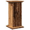 Pedestal with Storage Space Rustic Wood Look 31 X 30 X 60 Cm Engineered Wood
