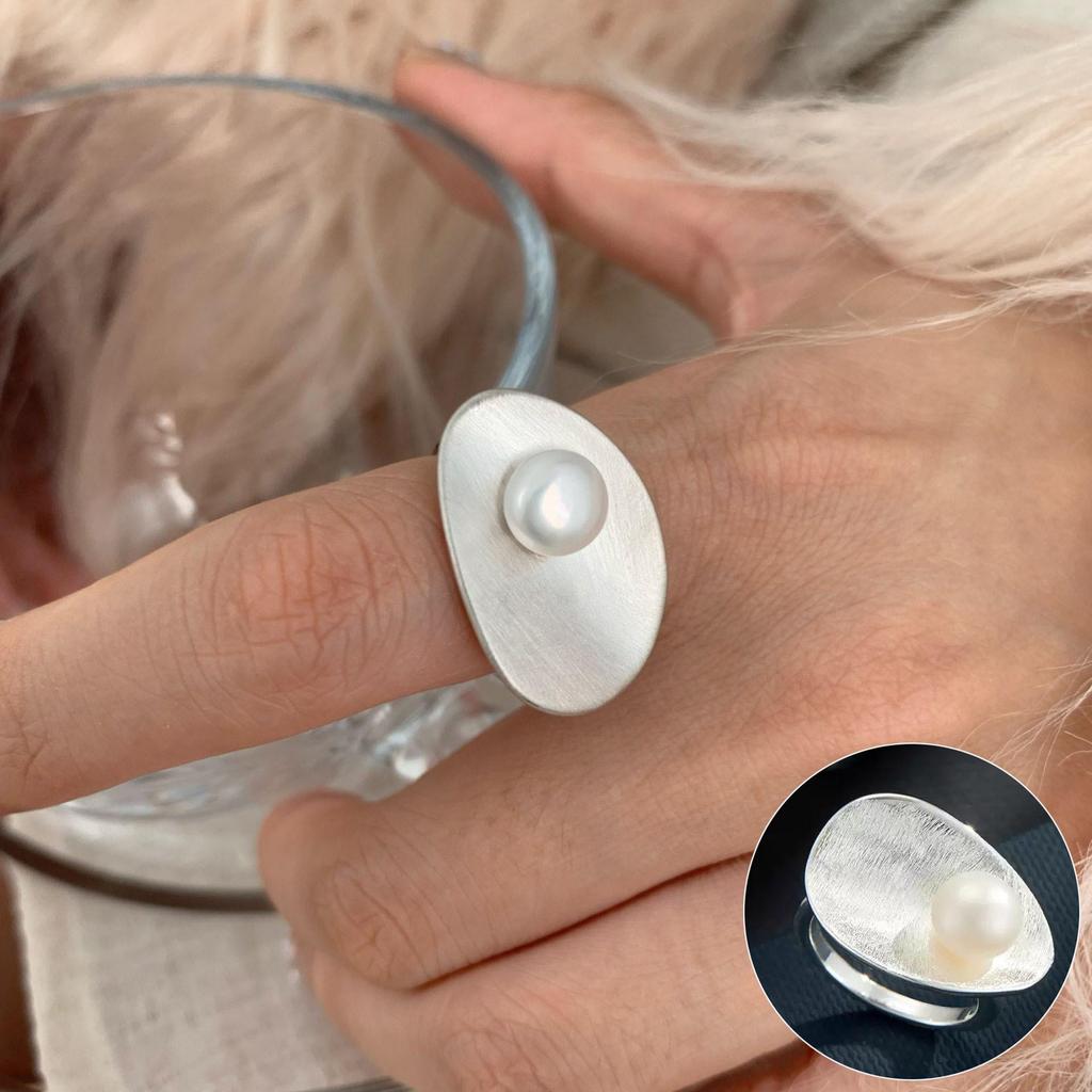 Geometric Bold Hip Hop Ring for Women – Trendy European & American Style, Open Creative Index Finger Design