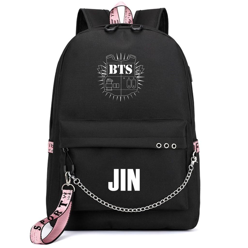 Kpop Bangtan Boys Bts Backpack Usb Charging School Bags Rucksack Bags Travel