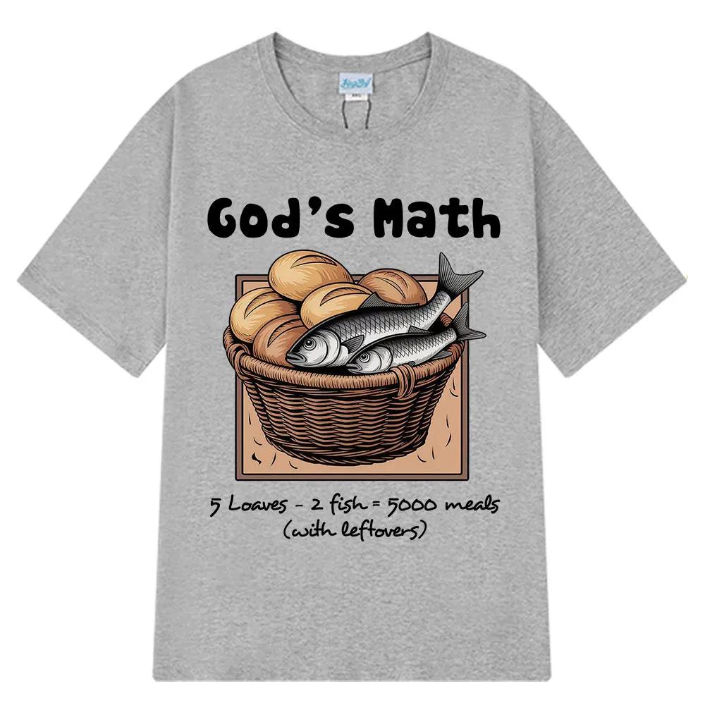 Camiseta masculina y feUnisexina de Unisexga corta regalo religioso cristiano estética cristiana creencia matemática retro de Dios S