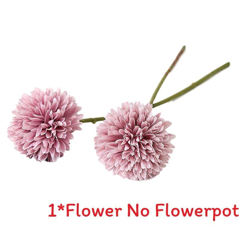 Floral Fake Ball Chrysanthemum Silk Flower For Party Decor And Props Photography