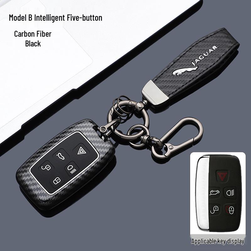 Premium Carbon Fiber Key Case for Jaguar XFL/XEL/XJL/EPACE/FPACE