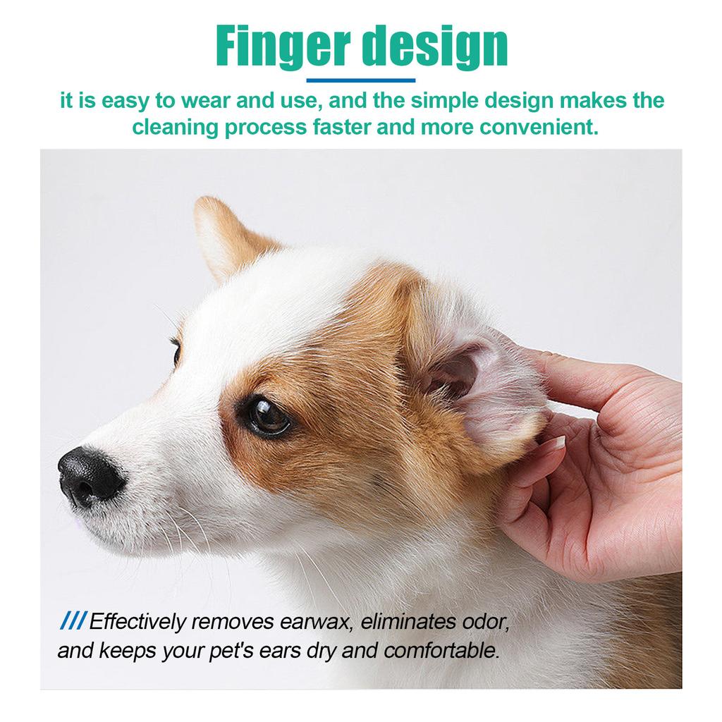 Yegbong Cat Dog Ear Cleaner Wipes Cleaning Solution To Remove Dirt and Ear Wax, Relieve Itching & Inflammation