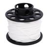 Scuba Diving Finger Spool Reel with 131.2ft White Line 90mm Double End Clamp Compact Dive Reel for Cave Wreck Technical