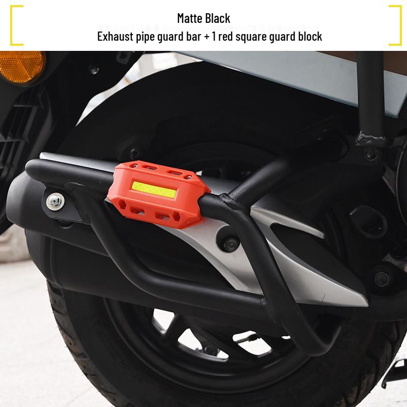 Wuyang Honda Spacy125 Front & Rear Exhaust Crash Bars Anti-Fall Bumpers Footrests Parts