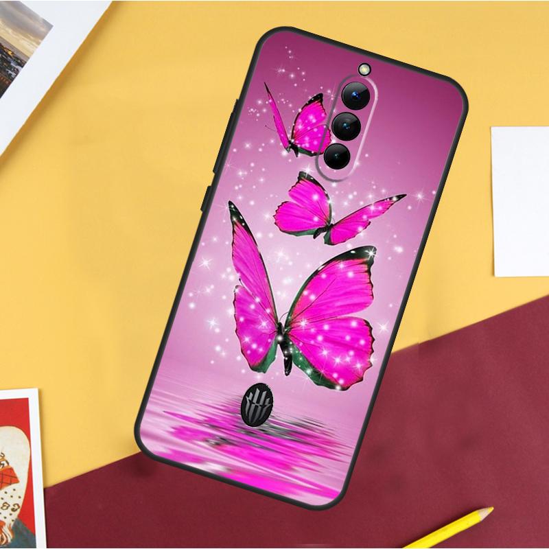 Cute Butterfly Case For ZTE Nubia Red Magic 11 Pro 9 8 8S 9S 10S 10 Pro Plus 6R 6 7 6S 7S Pro 10 Air Cover
