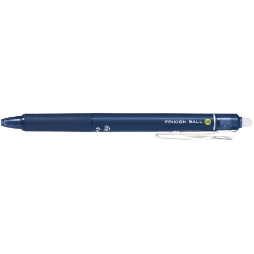 Pilot LFBK230EF10BB Rub-and-Erase Ballpoint Pen, Frixion Ball Knock, 0.5, Blue, Black, 10 Pcs