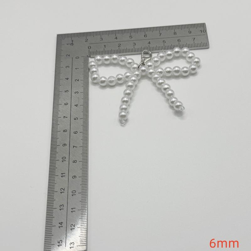 Korean Pearl Bow Shoe Buckle: Versatile Pearl String Shoe Accessory for Sneakers