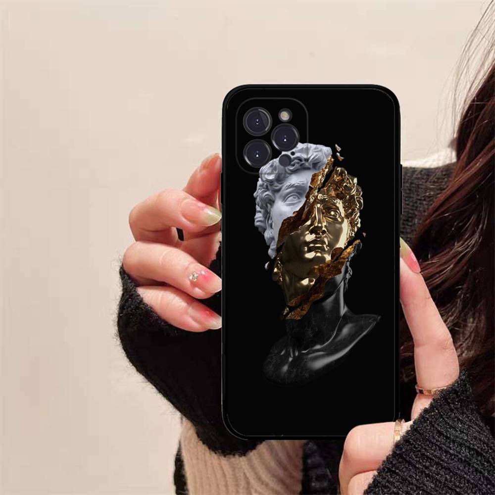 Rebellious Style Sculpture Of David Phone Case For IPhone 16 15 14 13 12 Mini 11 Pro XS Max X XR SE 6 7 8 Plus Soft