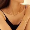 European & American Natural Stone Pearl Clavicle Necklace & Temperament Bracelet Set, Stainless Steel Women’s Niche INS Style