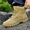 Couples High-top Boots Outdoor Field Practice Shoes Battlefield Combat Training Work Boots Walking Hiking Casual Sports Shoes